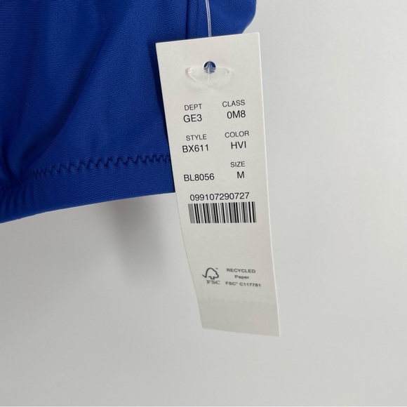 NWT J Crew Heritage Scoop Neck Royal Blue Adjustable Bikini Top Swim Beach S & M - Picture 3 of 11